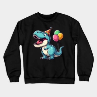 Happy Dino Birthday Crewneck Sweatshirt